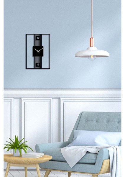 Serisi Metal Duvar Saati -Ev Dekorasyon - 50 X 34 - Cm - Siyah - Clock-247 fiyatları