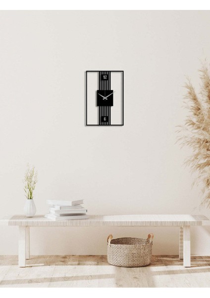 Serisi Metal Duvar Saati -Ev Dekorasyon - 50 X 34 - Cm - Siyah - Clock-247 modelleri