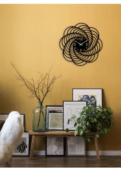 Illüzyon Duvar Saati -Ev Dekorasyon - 50 X 50 - Cm - Siyah - Clock-032 fiyatları
