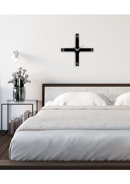 Duvar Saati -Ev Dekorasyon - 40 X 40 - Cm - Siyah - Clock-020