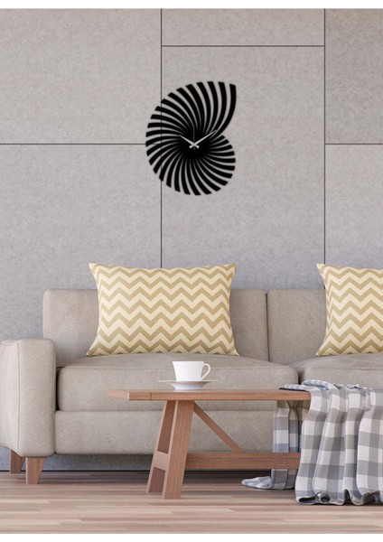 Modern Art Metal Duvar Saati -Ev Dekorasyon - 50 X 60 - Cm - Siyah - Clock-154 fırsatları