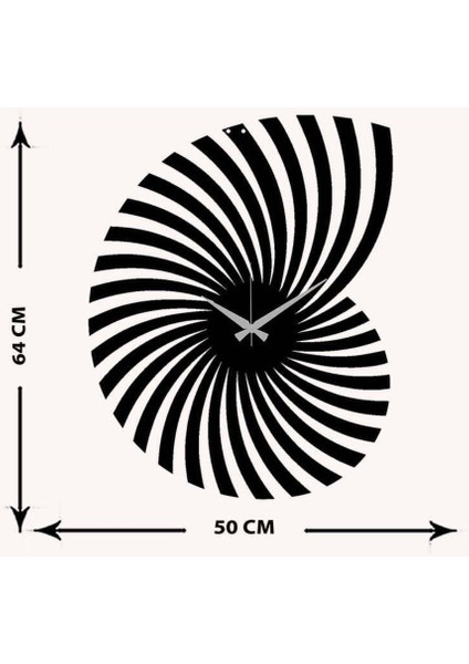 Modern Art Metal Duvar Saati -Ev Dekorasyon - 50 X 60 - Cm - Siyah - Clock-154 indirimleri