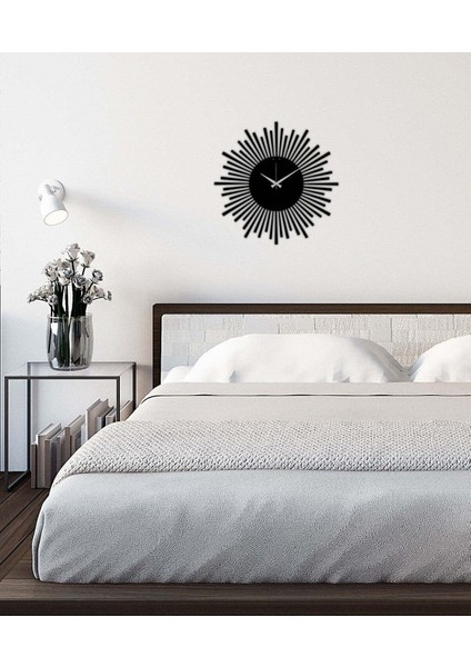 Ritim Metal Duvar Saati A -Ev Dekorasyon - 50 X 50 - Cm - Siyah - Clock-125 fiyatları