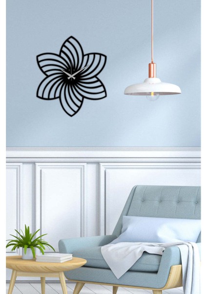 Yıldız metal Duvar Saati -Ev Dekorasyon - 42 X 36 - Cm - Siyah - Clock-111 fiyatları