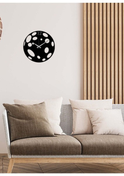 Noise Metal Duvar Saati -Ev Dekorasyon - 40 X 40 - Cm - Siyah - Clock-041 fiyatları