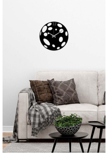 Noise Metal Duvar Saati -Ev Dekorasyon - 40 X 40 - Cm - Siyah - Clock-041 fırsatları