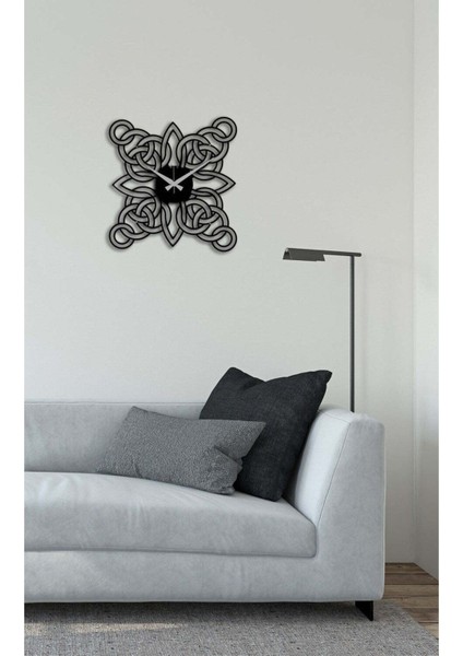 Olimpik Metal Duvar Saati -Ev Dekorasyon - 50 X 51 - Cm - Siyah - Clock-022 fırsatları