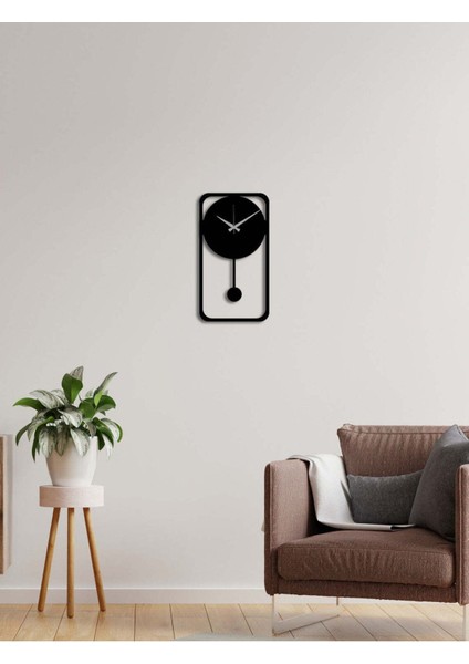 Retro Metal Duvar Saati -Ev Dekorasyon - 55 X 30 - Cm - Siyah - Clock-190 modelleri
