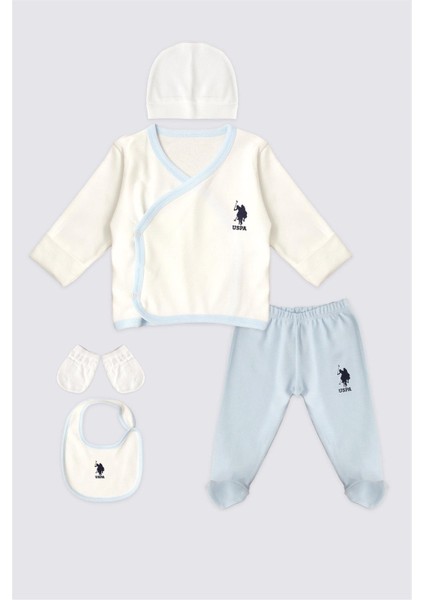 U.S. Polo Assn. Erkek Bebek 5'lı Set Zıbın Seti