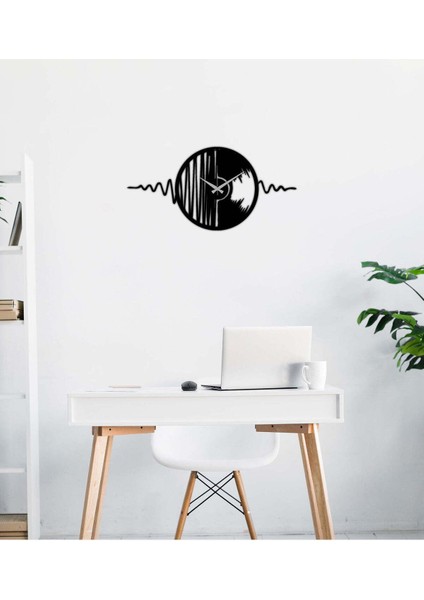 Ritim Metal Duvar Saati -Ev Dekorasyon - 100 X 50 - Cm - Siyah - Clock-128 fiyatları