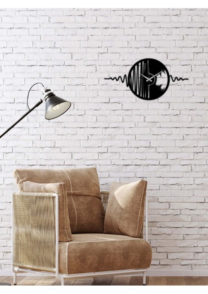 Ritim Metal Duvar Saati -Ev Dekorasyon - 100 X 50 - Cm - Siyah - Clock-128 modelleri