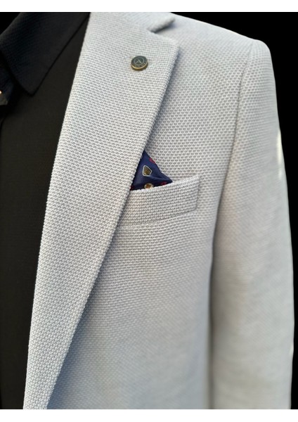 Açık Kahverengi Petek Dokulu Erkek Blazer Spor Ceket fiyatları