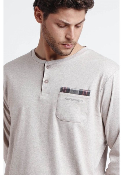 62189 Erkek Bej Pijama Takımı modelleri