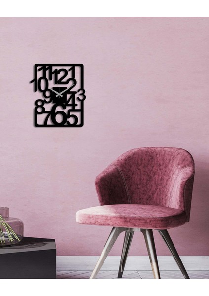 Serisi Metal Duvar Saati -Ev Dekorasyon - 40 X 45 - Cm - Siyah - Clock-175 modelleri