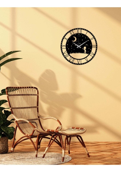 Happykid Duvar Saati -Ev Dekorasyon - 40 X 40 - Cm - Siyah - Clock-037 fiyatları