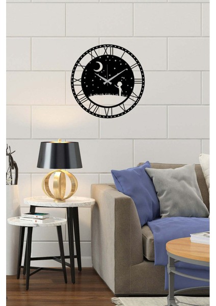 Happykid Duvar Saati -Ev Dekorasyon - 40 X 40 - Cm - Siyah - Clock-037 modelleri