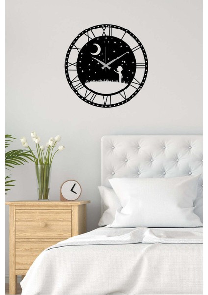 Happykid Duvar Saati -Ev Dekorasyon - 40 X 40 - Cm - Siyah - Clock-037 fırsatları