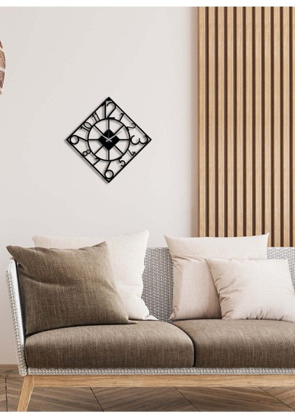 Serisi Metal Duvar Saati -Ev Dekorasyon - 50 X 50 - Cm - Siyah - Clock-166 fiyatları