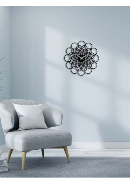 Dairesel Duvar Saati -Ev Dekorasyon - 51 X 51 - Cm - Siyah - Clock-021 fiyatları