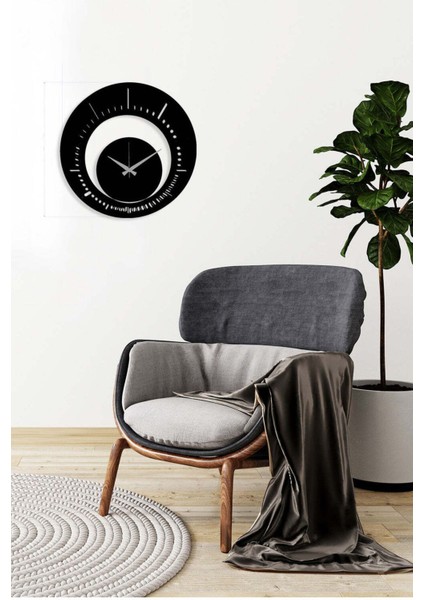 Serisi Metal Duvar Saati -Ev Dekorasyon - 40 X 40 - Cm - Siyah - Clock-173 fiyatları