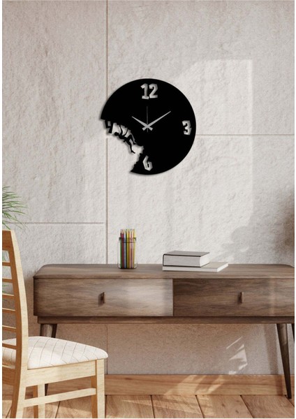 Yap&Boz Metal Duvar Saati -Ev Dekorasyon - 40 X 40 - Cm - Siyah - Clock-177 fiyatları