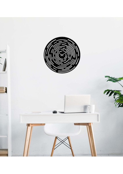 Serisi Metal Duvar Saati -Ev Dekorasyon - 50 X 50 - Cm - Siyah - Clock-075 fiyatları
