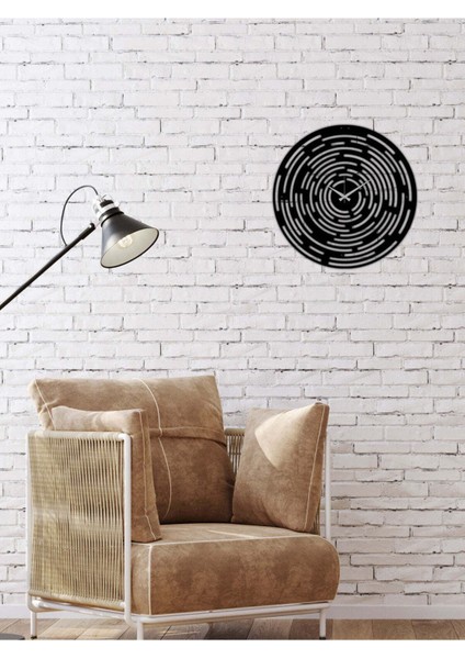 Serisi Metal Duvar Saati -Ev Dekorasyon - 50 X 50 - Cm - Siyah - Clock-075 modelleri