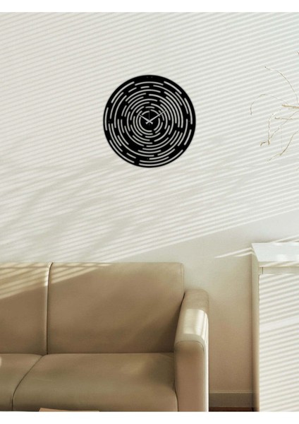 Serisi Metal Duvar Saati -Ev Dekorasyon - 50 X 50 - Cm - Siyah - Clock-075 fırsatları