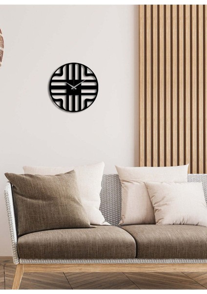 Serisi Metal Duvar Saati -Ev Dekorasyon - 40 X 40 - Cm - Siyah - Clock-258 modelleri