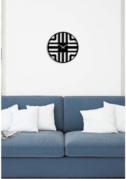 Serisi Metal Duvar Saati -Ev Dekorasyon - 40 X 40 - Cm - Siyah - Clock-258 fırsatları