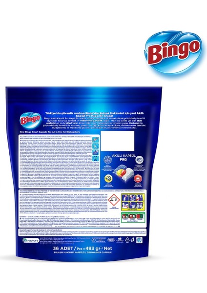 Akıllı Kapsül Pro Bulaşık Makinesi Deterjanı Tableti 200 Adet Limon Kokulu (4 Paket*50)