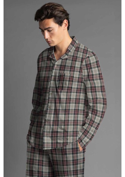62190 Erkek Kahve Pijama Takımı