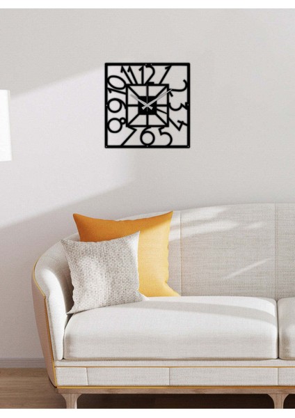 Seri Metal Duvar Saati -Ev Dekorasyon - 40 X 40 - Cm - Siyah - Clock-038 modelleri