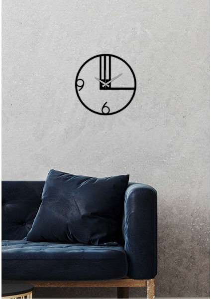 Serisi Metal Duvar Saati -Ev Dekorasyon - 60 X 60 - Cm - Siyah - Clock-147 fırsatları