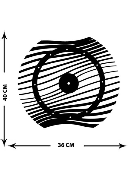 Modern Art Metal Duvar Saati -Ev Dekorasyon - 40 X 40 - Cm - Siyah - Clock-178 indirimleri