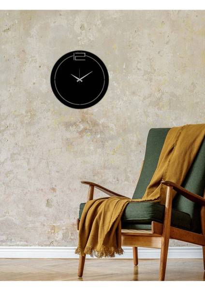 Serisi Metal Duvar Saati -Ev Dekorasyon - 42 X 42 - Cm - Siyah - Clock-138 fiyatları
