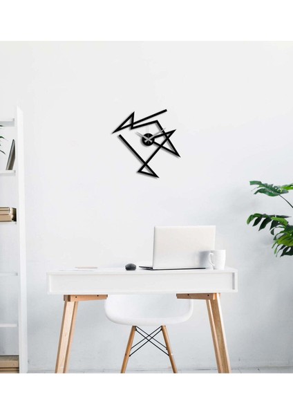 Modern Art Metal Duvar Saati -Ev Dekorasyon - 40 X 40 - Cm - Siyah - Clock-174 fiyatları