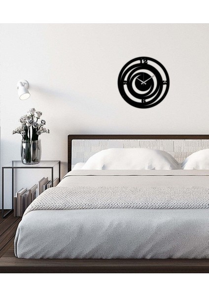 Serisi Metal Duvar Saati -Ev Dekorasyon - 40 X 40 - Cm - Siyah - Clock-058 fırsatları