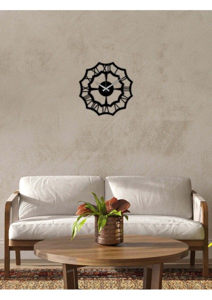 Serisi Metal Duvar Saati -Ev Dekorasyon - 50 X 43 - Cm - Siyah - Clock-057 fiyatları