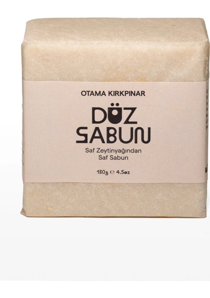 Doğal Besleyici Zeytinyağlı Düz Sabun - 130 Gr