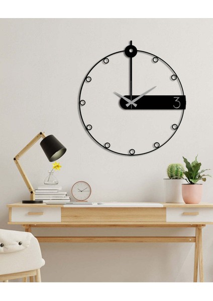 Modern Minimalist Metal Duvar Saati -Ev Dekorasyon - 50 X 48 - Cm - Siyah - Clock-236 fiyatları