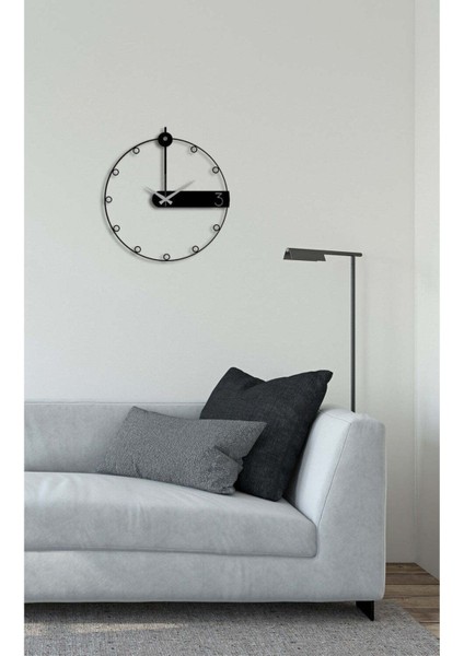 Modern Minimalist Metal Duvar Saati -Ev Dekorasyon - 50 X 48 - Cm - Siyah - Clock-236 modelleri