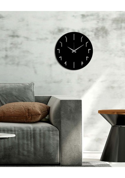 Serisi Metal Duvar Saati -Ev Dekorasyon - 40 X 40 - Cm - Siyah - Clock-262 fırsatları