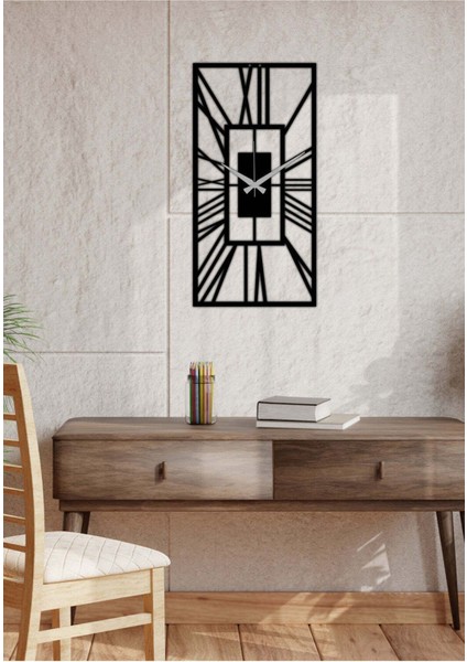 Serisi Metal Duvar Saati -Ev Dekorasyon - 60 X 30 - Cm - Siyah - Clock-144 fiyatları