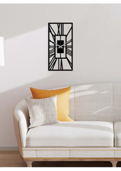 Serisi Metal Duvar Saati -Ev Dekorasyon - 60 X 30 - Cm - Siyah - Clock-144 modelleri