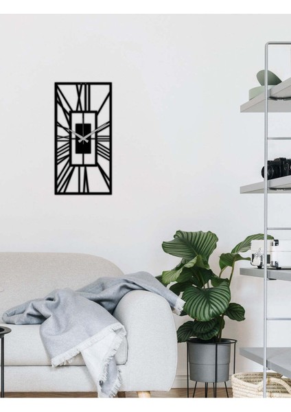 Serisi Metal Duvar Saati -Ev Dekorasyon - 60 X 30 - Cm - Siyah - Clock-144 fırsatları