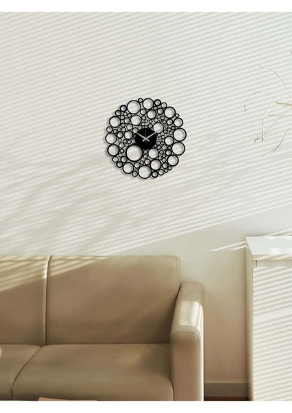 Petekli Metal Duvar Saati -Ev Dekorasyon - 45 X 45 - Cm - Siyah - Clock-223 fiyatları