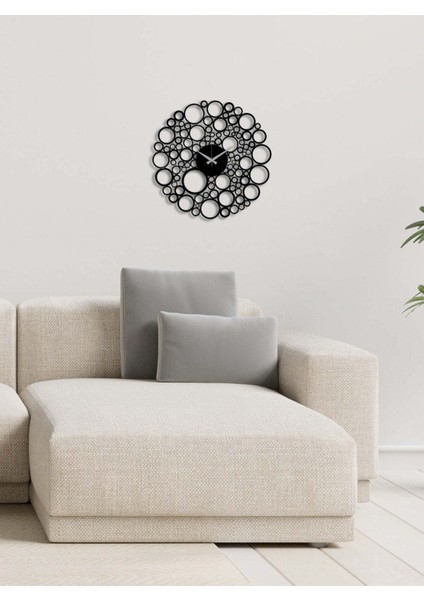 Petekli Metal Duvar Saati -Ev Dekorasyon - 45 X 45 - Cm - Siyah - Clock-223 modelleri