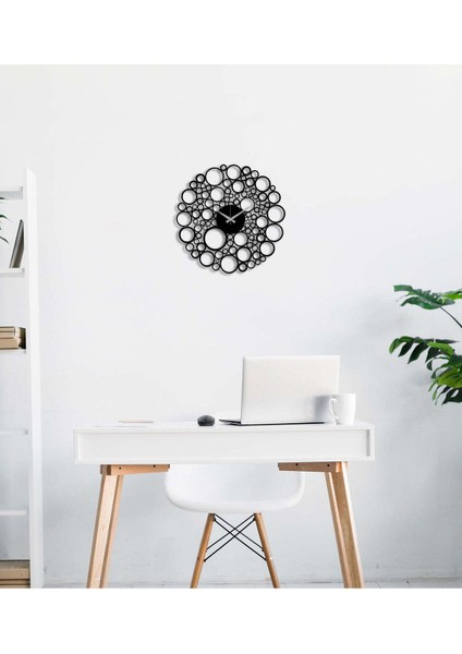 Petekli Metal Duvar Saati -Ev Dekorasyon - 45 X 45 - Cm - Siyah - Clock-223 fırsatları
