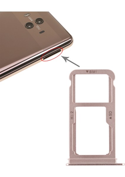 Huawei Mate 10 Için Tepsi + Mikro Sd Kart Tepsisi (Yurt Dışından)